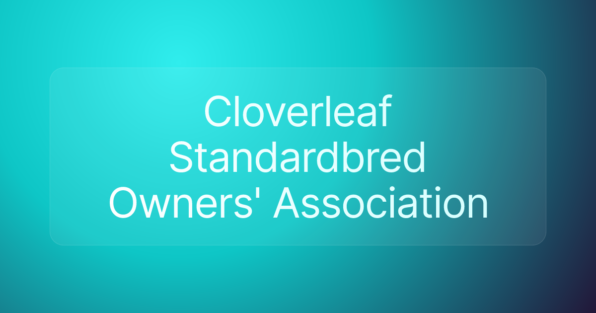Cloverleaf Standardbred Owners' Association