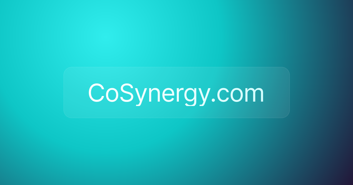 CoSynergy.com