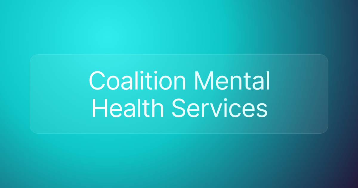 Coalition Mental Health Services