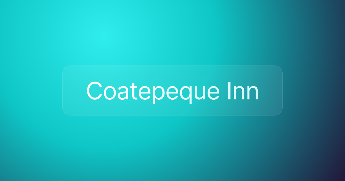 Coatepeque Inn