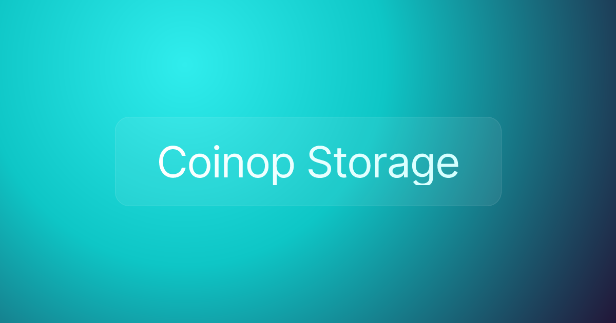 Coinop Storage