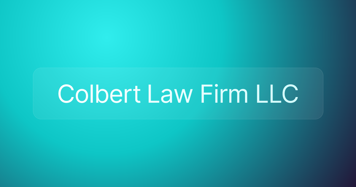 Colbert Law Firm LLC
