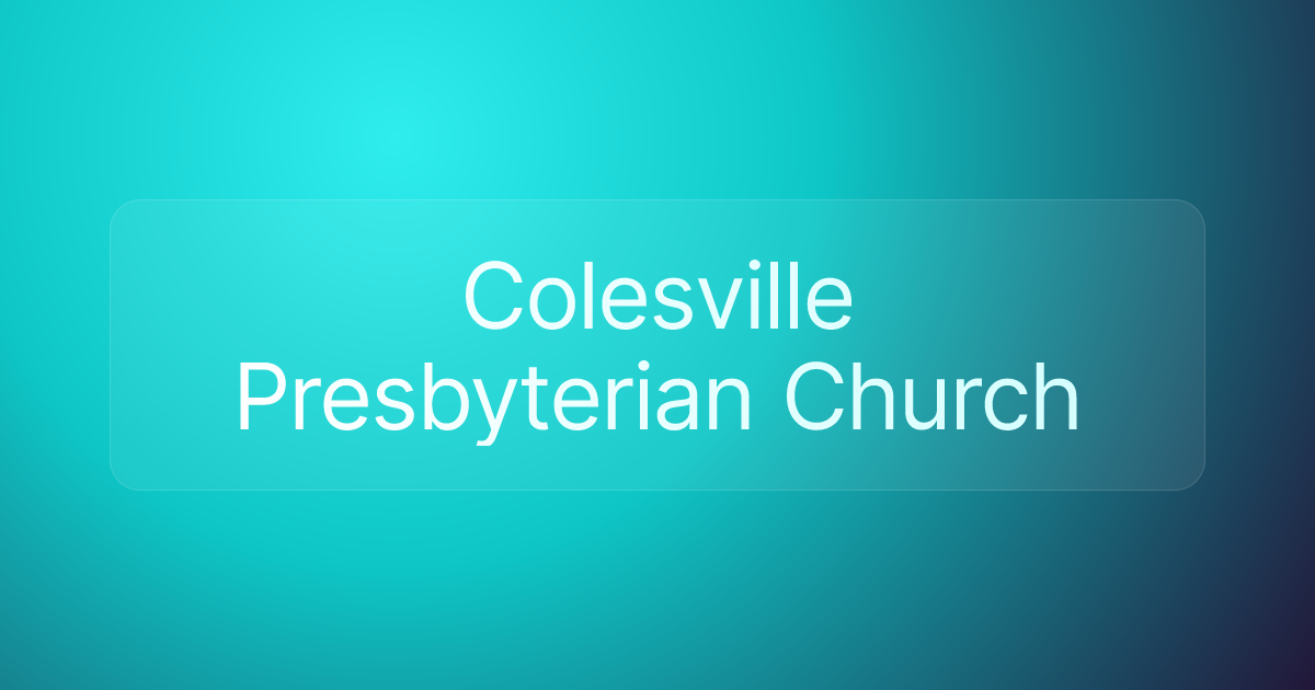 Colesville Presbyterian Church