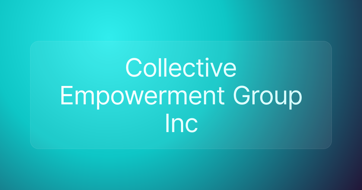 Collective Empowerment Group Inc