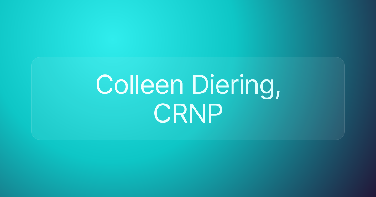 Colleen Diering, CRNP