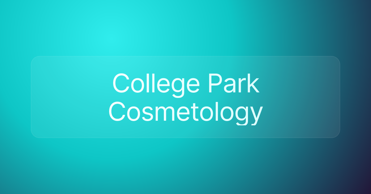 College Park Cosmetology