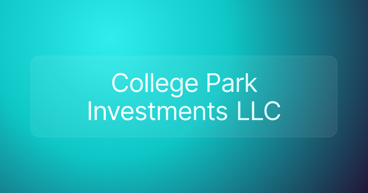 College Park Investments LLC