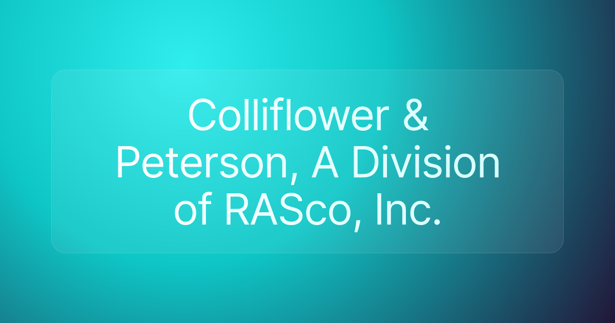 Colliflower & Peterson, A Division of RASco, Inc.