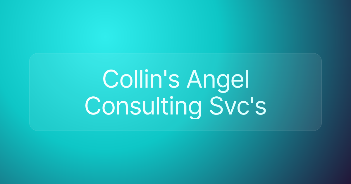 Collin's Angel Consulting Svc's