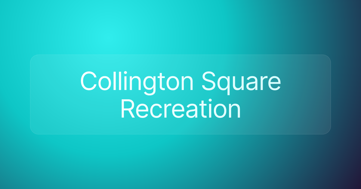 Collington Square Recreation