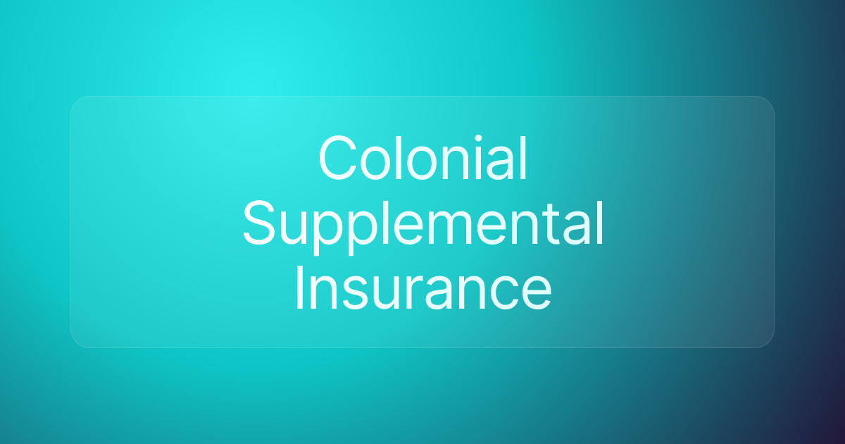 Colonial Supplemental Insurance