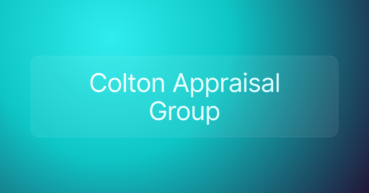 Colton Appraisal Group