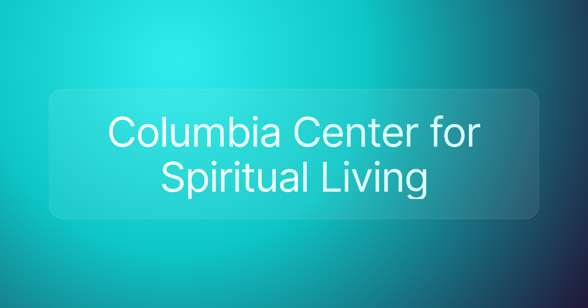 Columbia Center for Spiritual Living