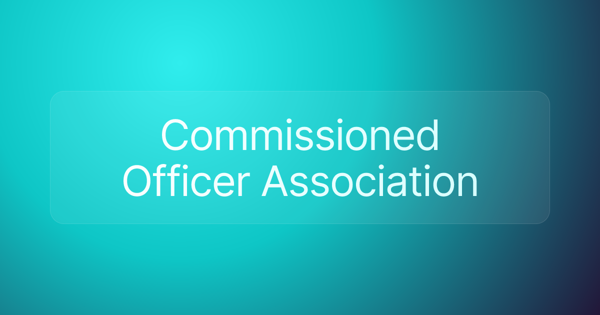 Commissioned Officer Association