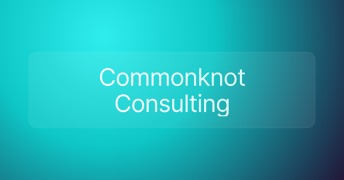 Commonknot Consulting