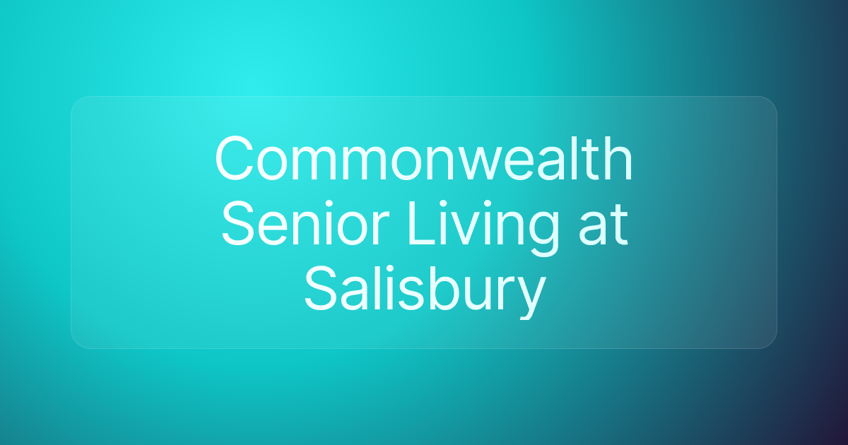 Commonwealth Senior Living at Salisbury