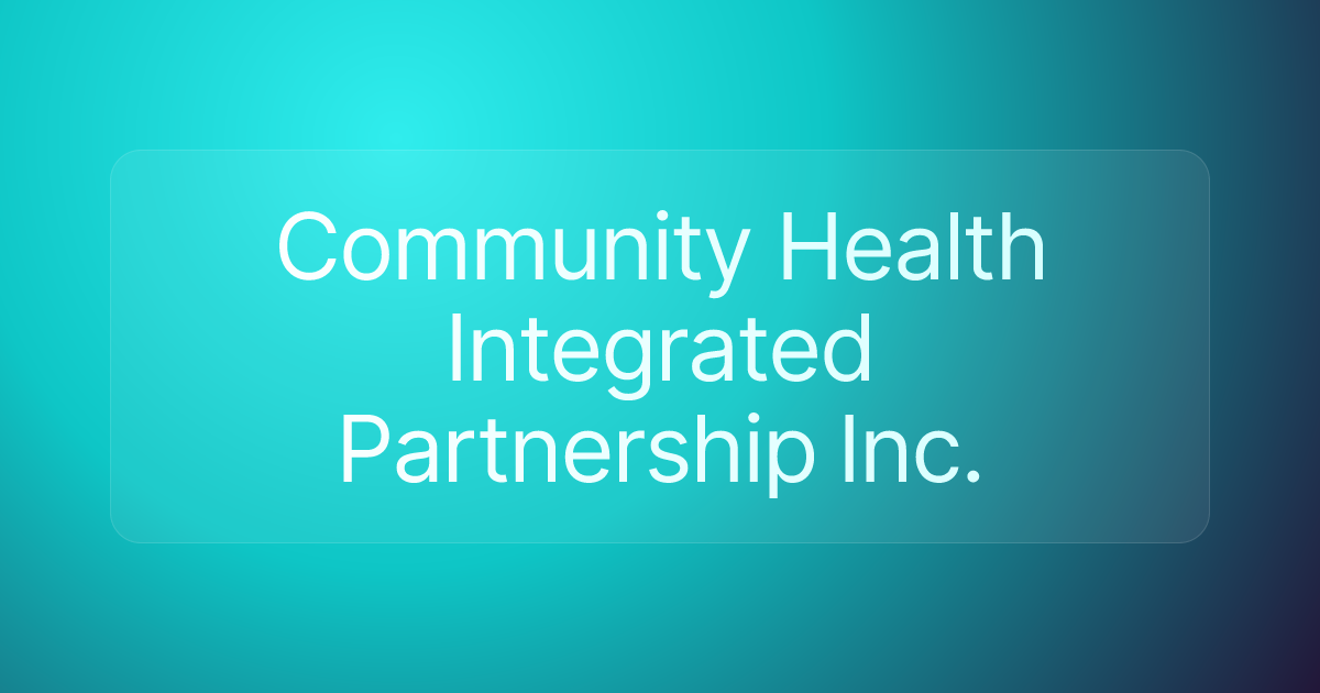 Community Health Integrated Partnership Inc.