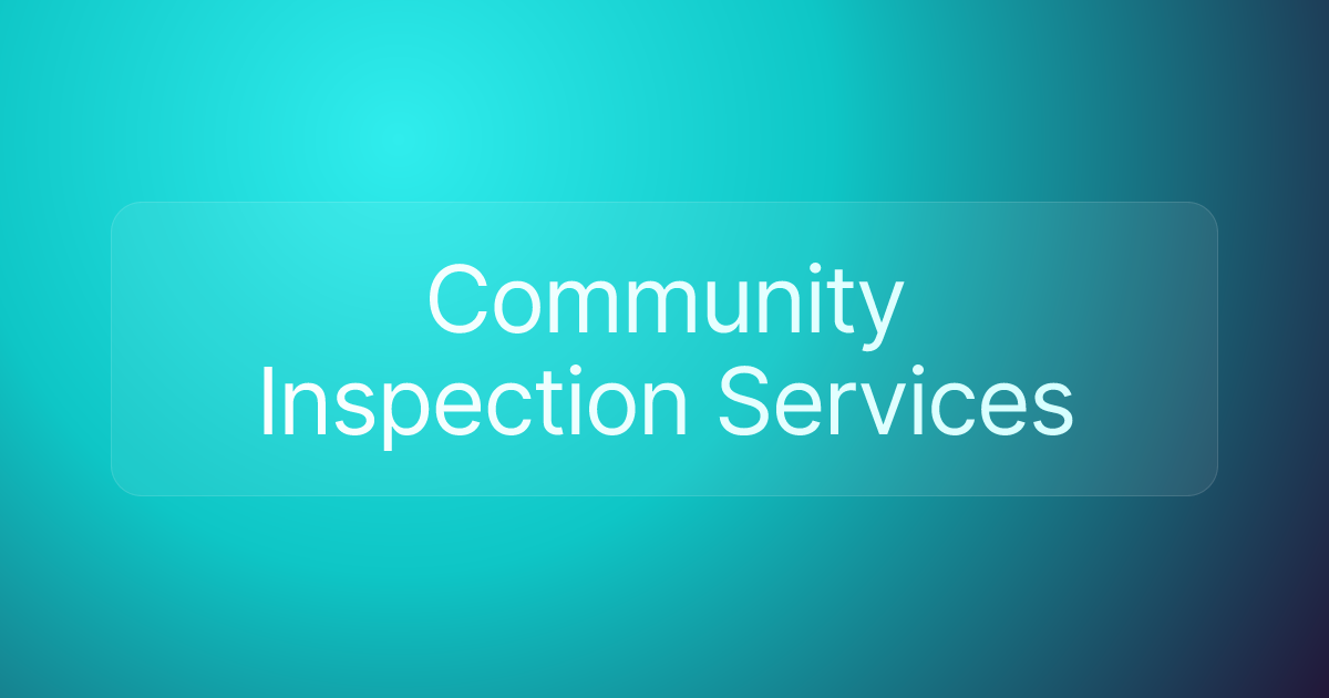 Community Inspection Services