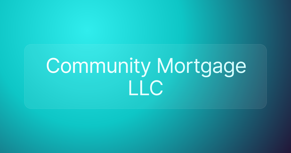 Community Mortgage LLC