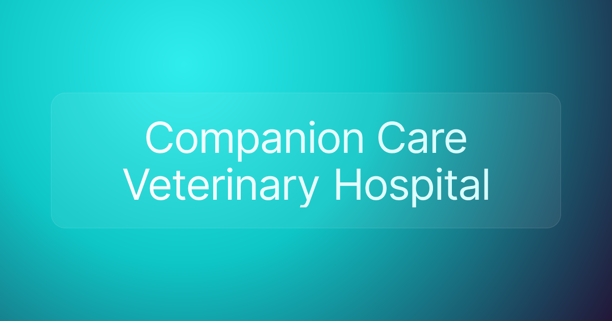 Companion Care Veterinary Hospital