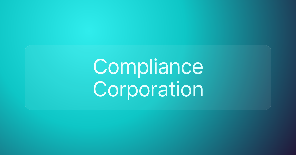 Compliance Corporation