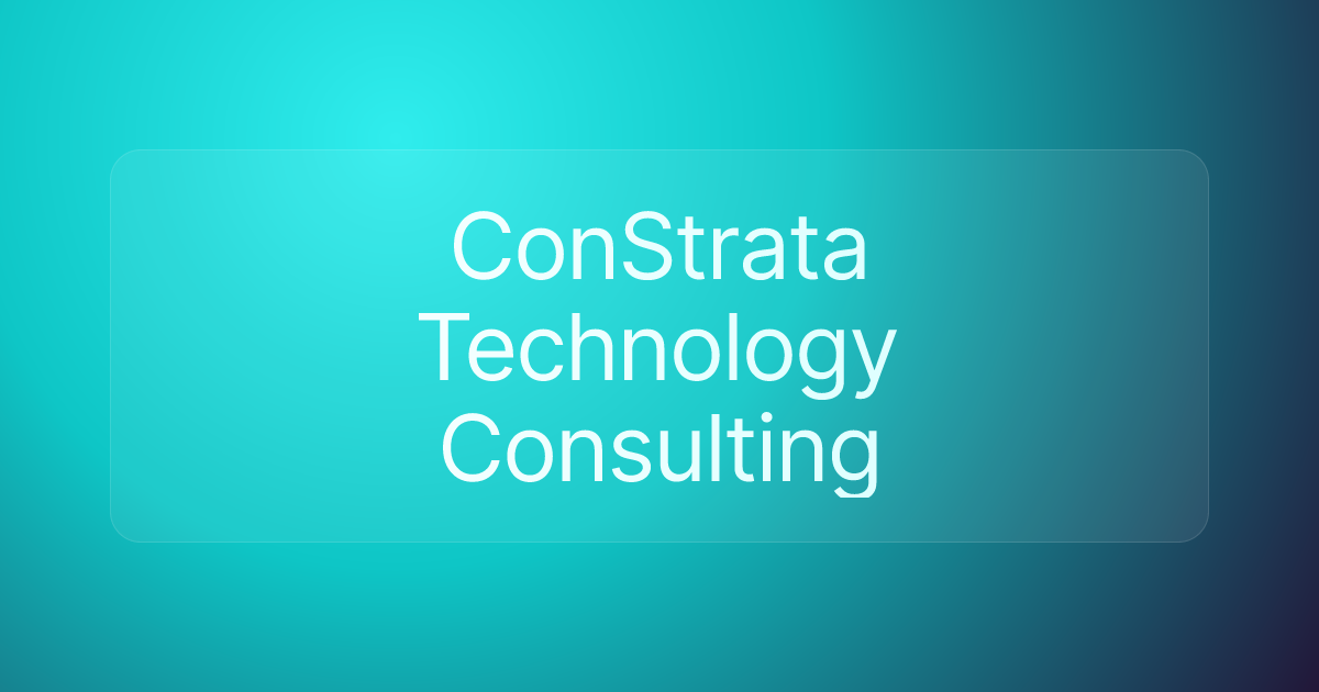 ConStrata Technology Consulting