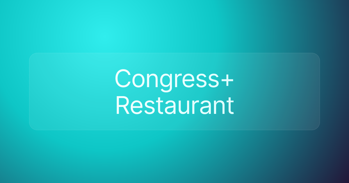 Congress+ Restaurant