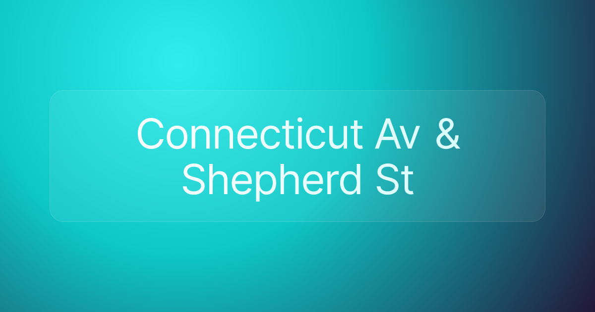 Connecticut Av & Shepherd St