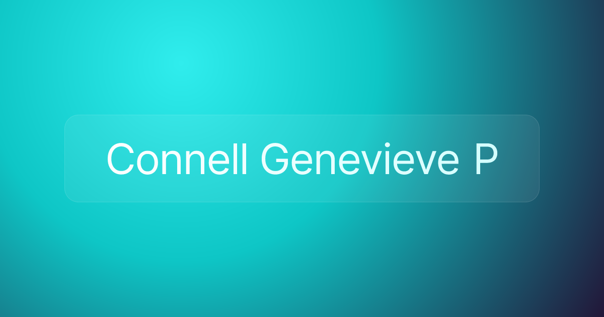 Connell Genevieve P