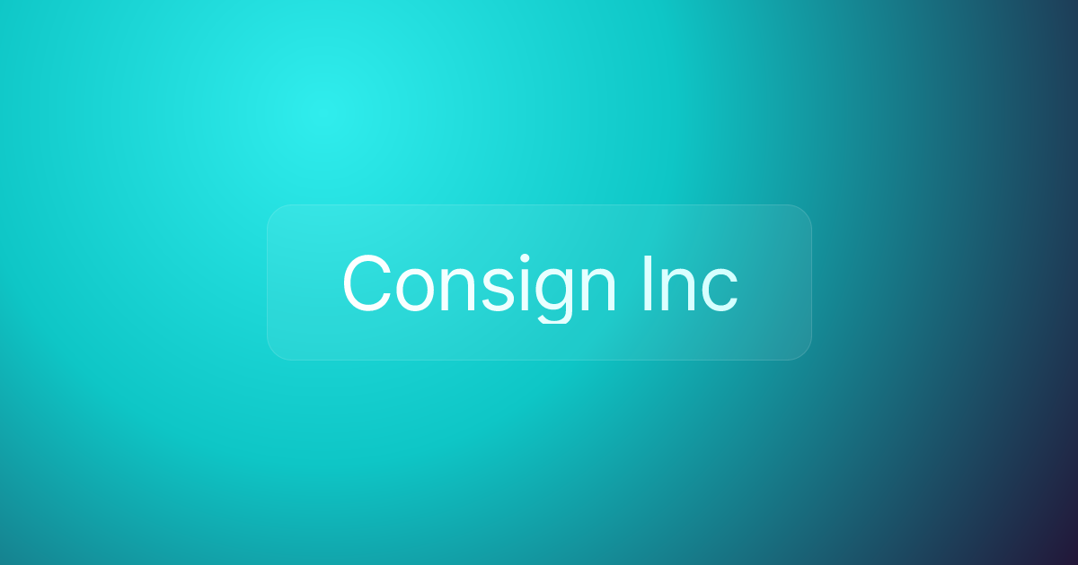 Consign Inc