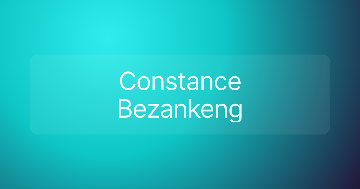 Constance Bezankeng