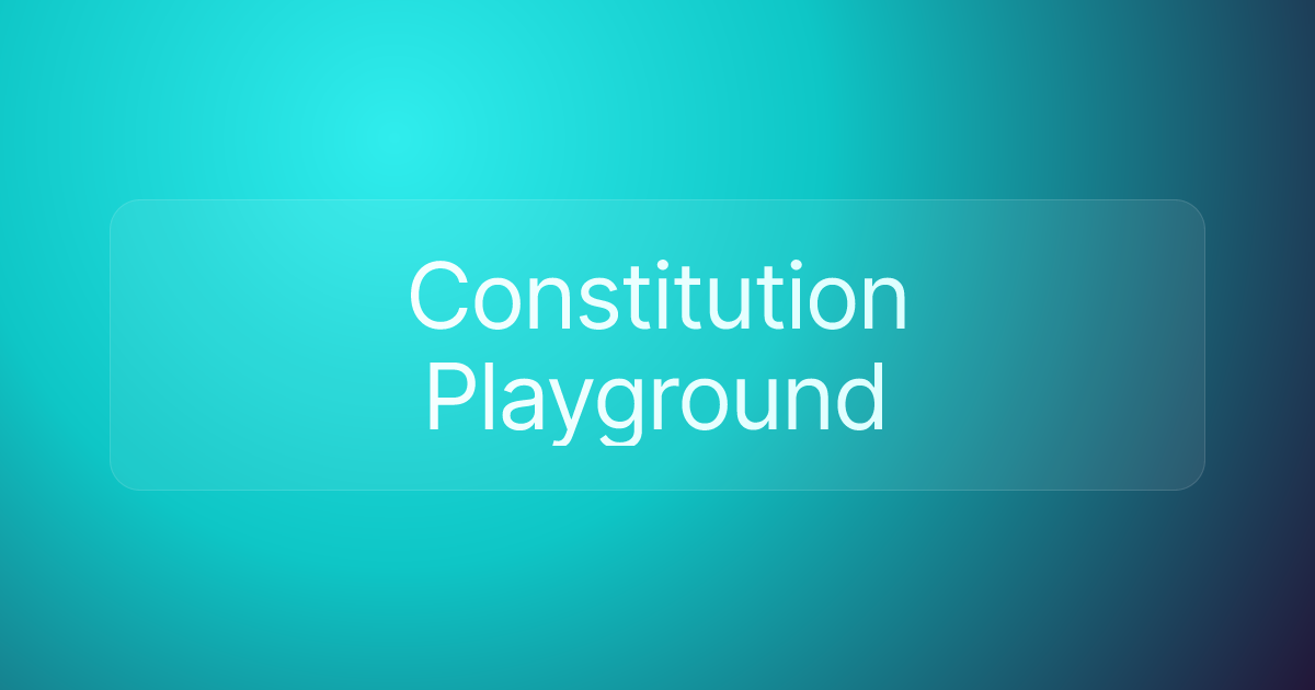 Constitution Playground