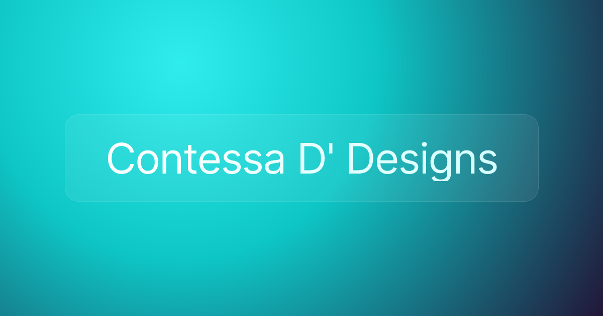 Contessa D' Designs