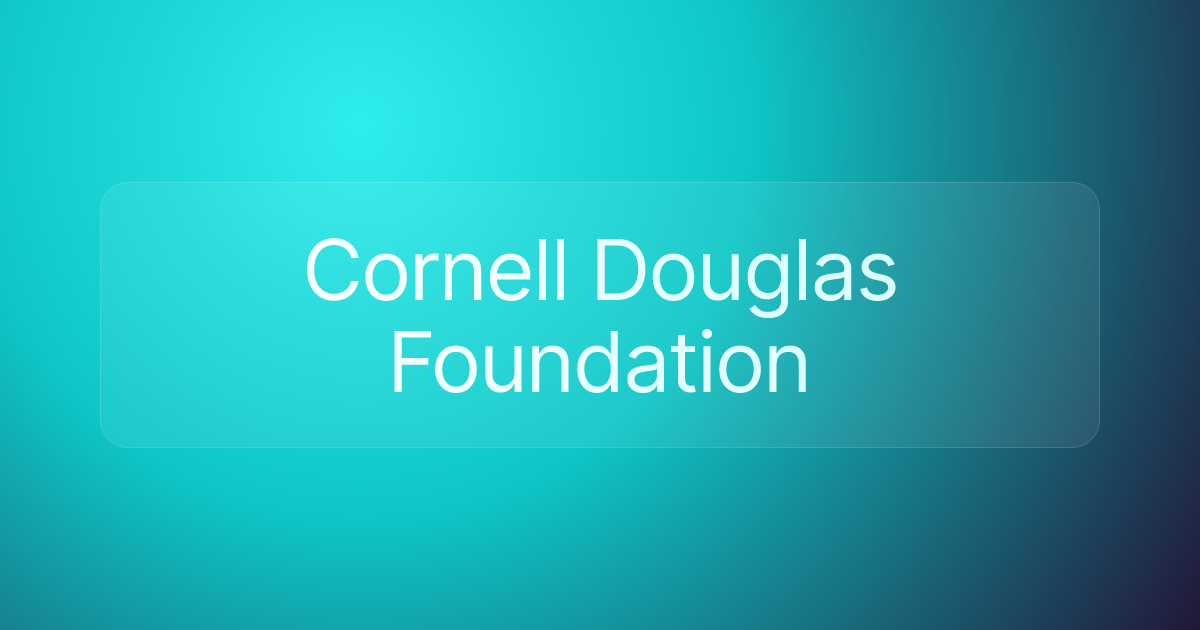 Cornell Douglas Foundation