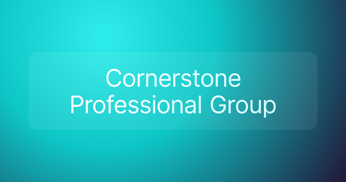 Cornerstone Professional Group
