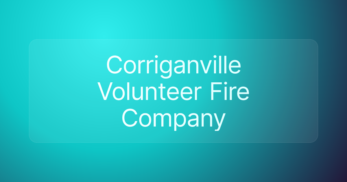Corriganville Volunteer Fire Company