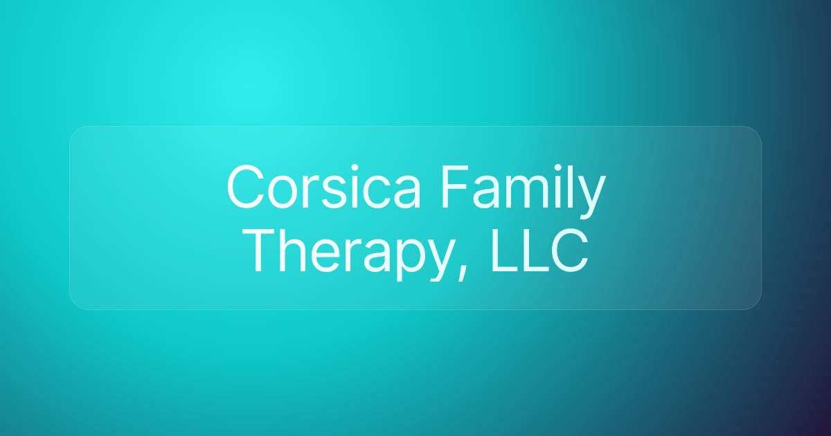 Corsica Family Therapy, LLC