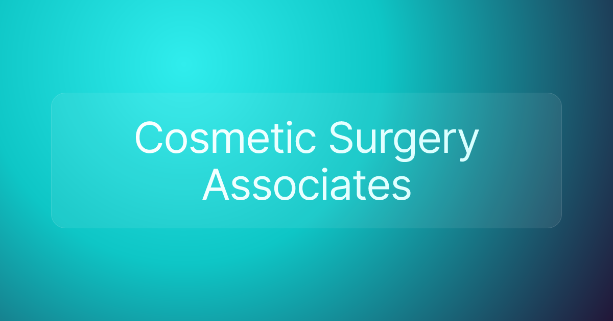 Cosmetic Surgery Associates