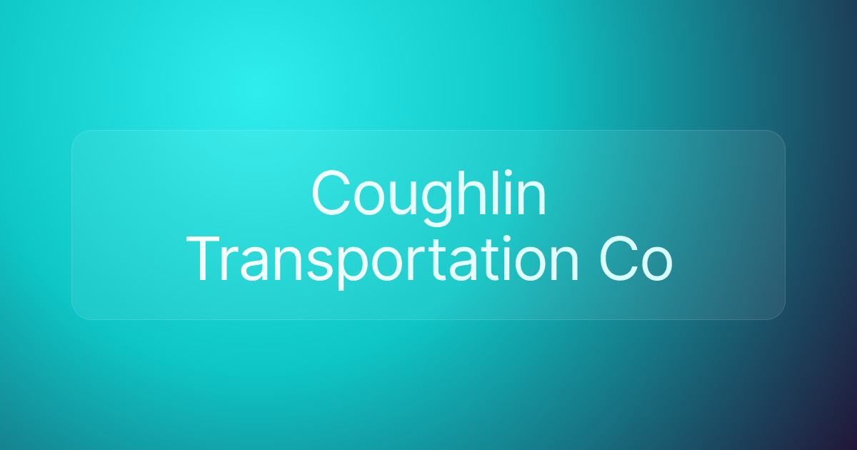 Coughlin Transportation Co