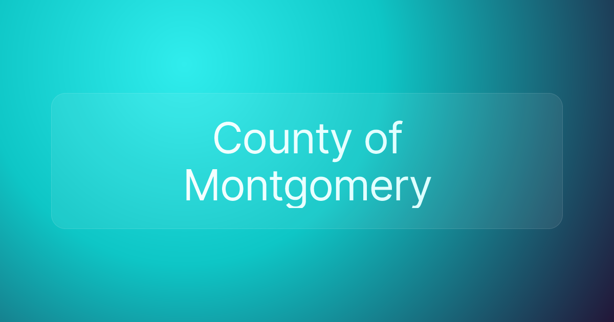 County of Montgomery