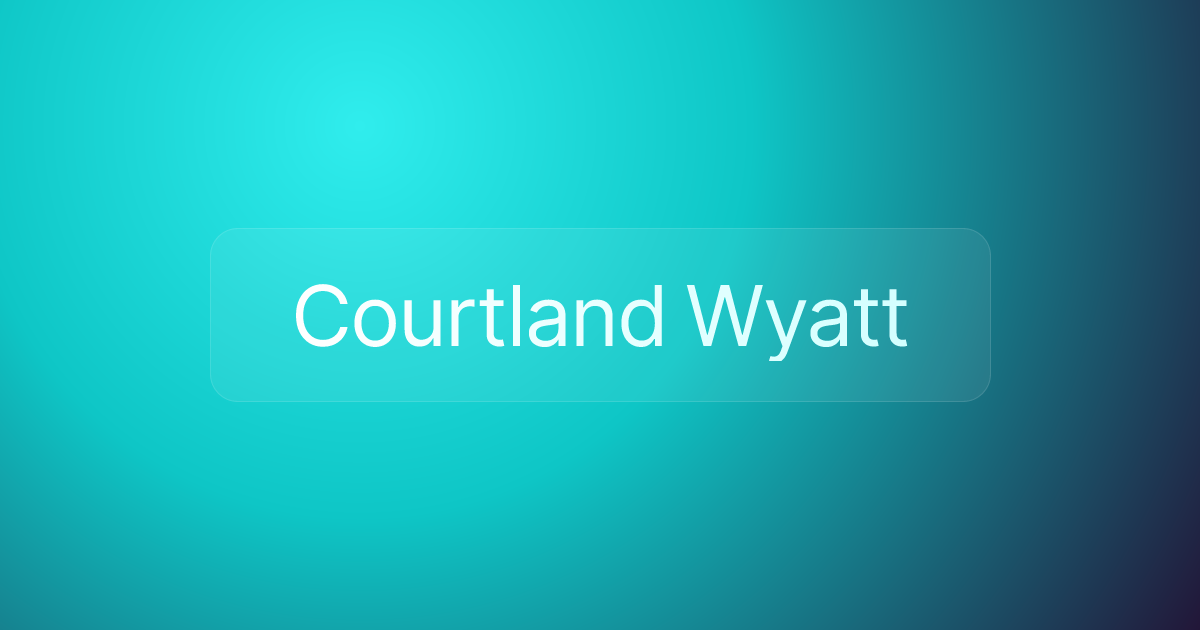 Courtland Wyatt