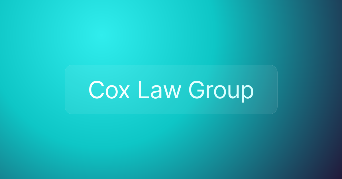 Cox Law Group