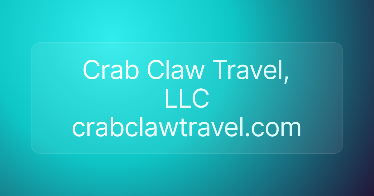Crab Claw Travel, LLC crabclawtravel.com