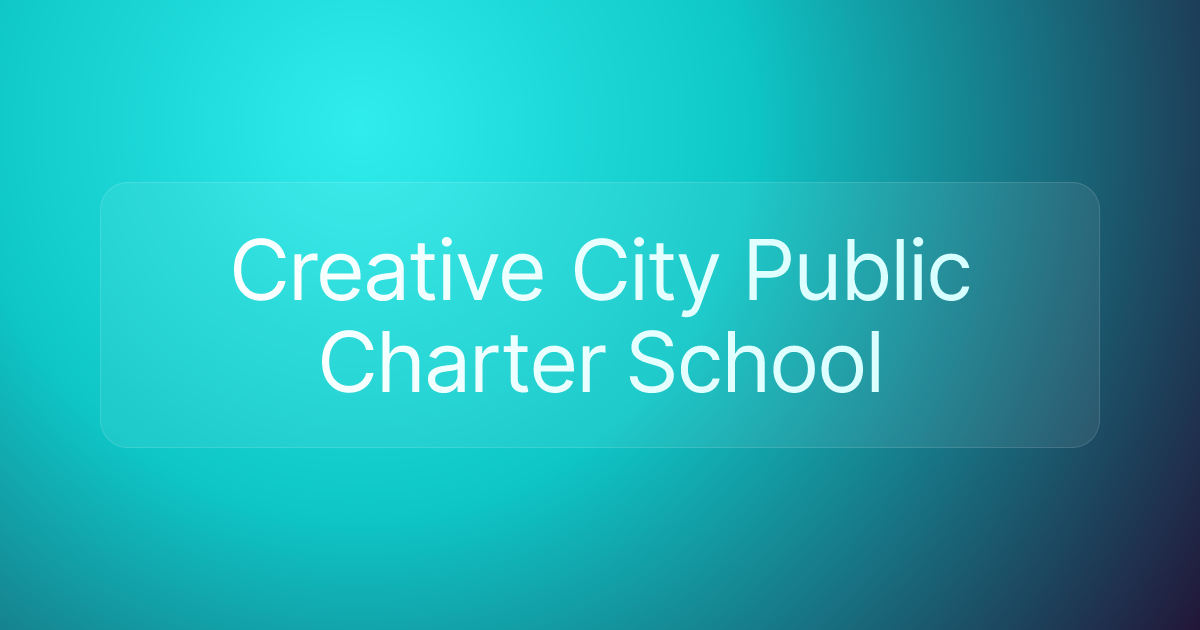 Creative City Public Charter School