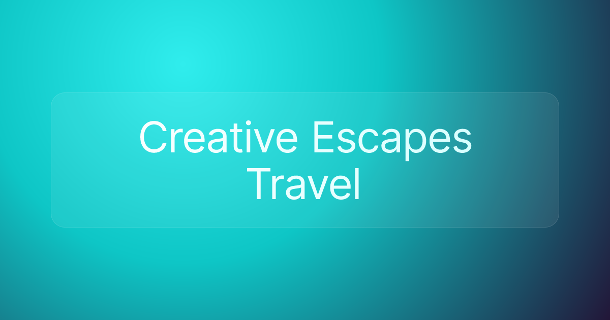 Creative Escapes Travel
