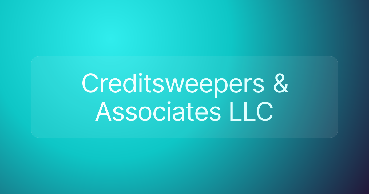Creditsweepers & Associates LLC