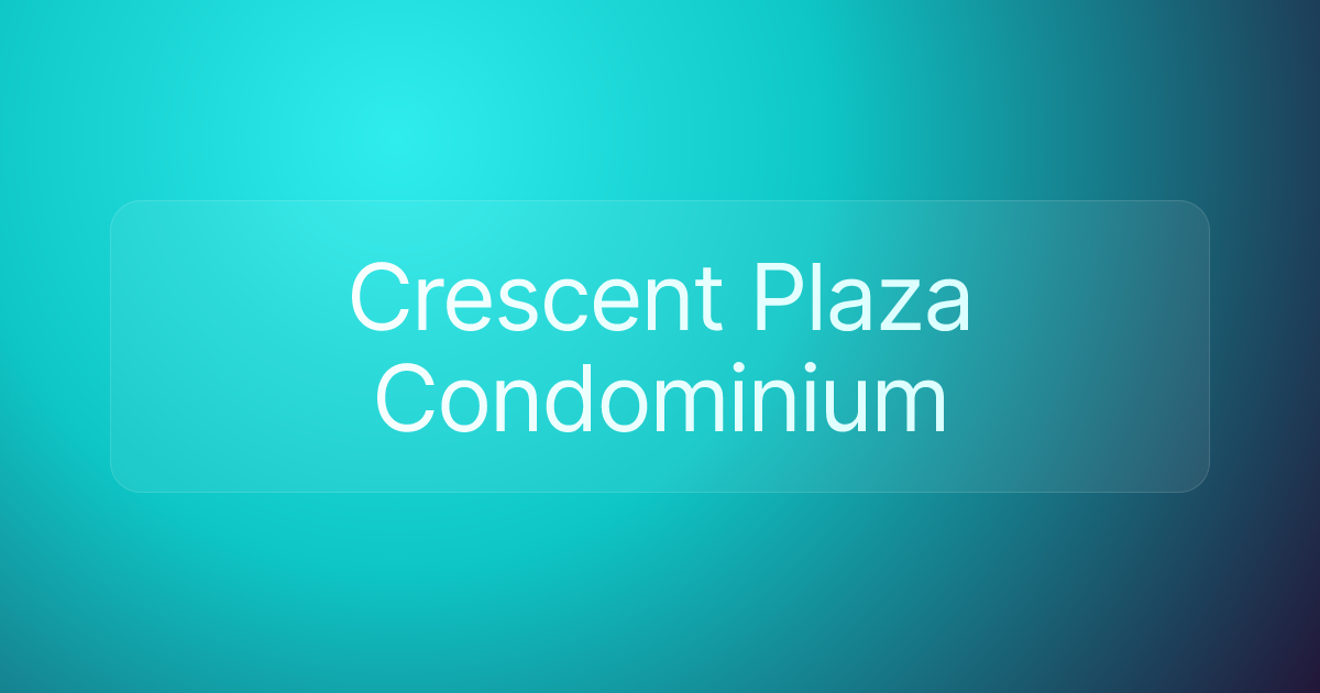 Crescent Plaza Condominium