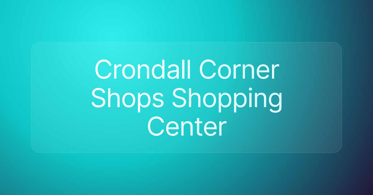 Crondall Corner Shops Shopping Center