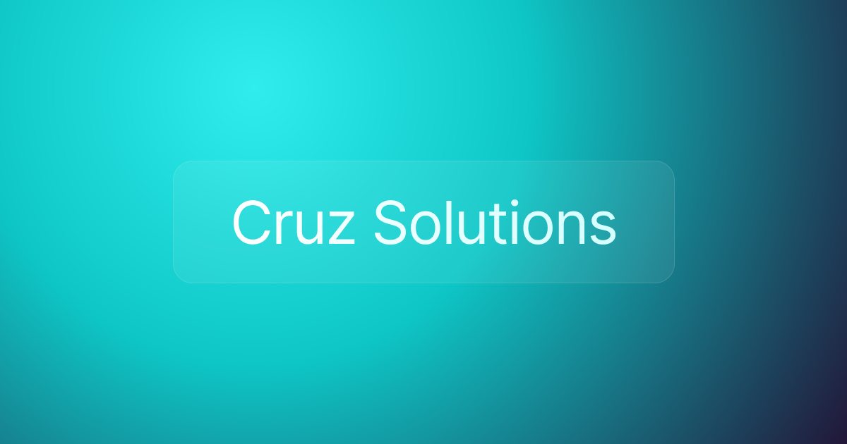 Cruz Solutions