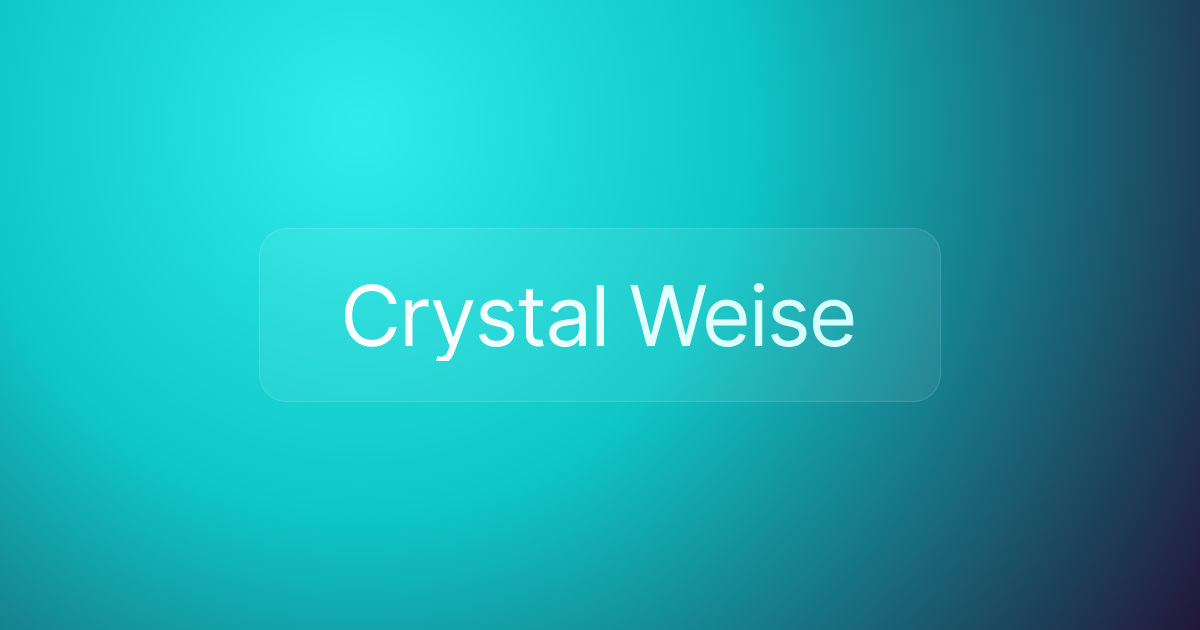 Crystal Weise